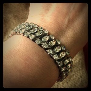 Vintage faux diamond bracelet
